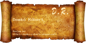 Demkó Róbert névjegykártya