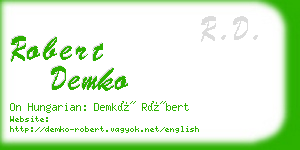 robert demko business card